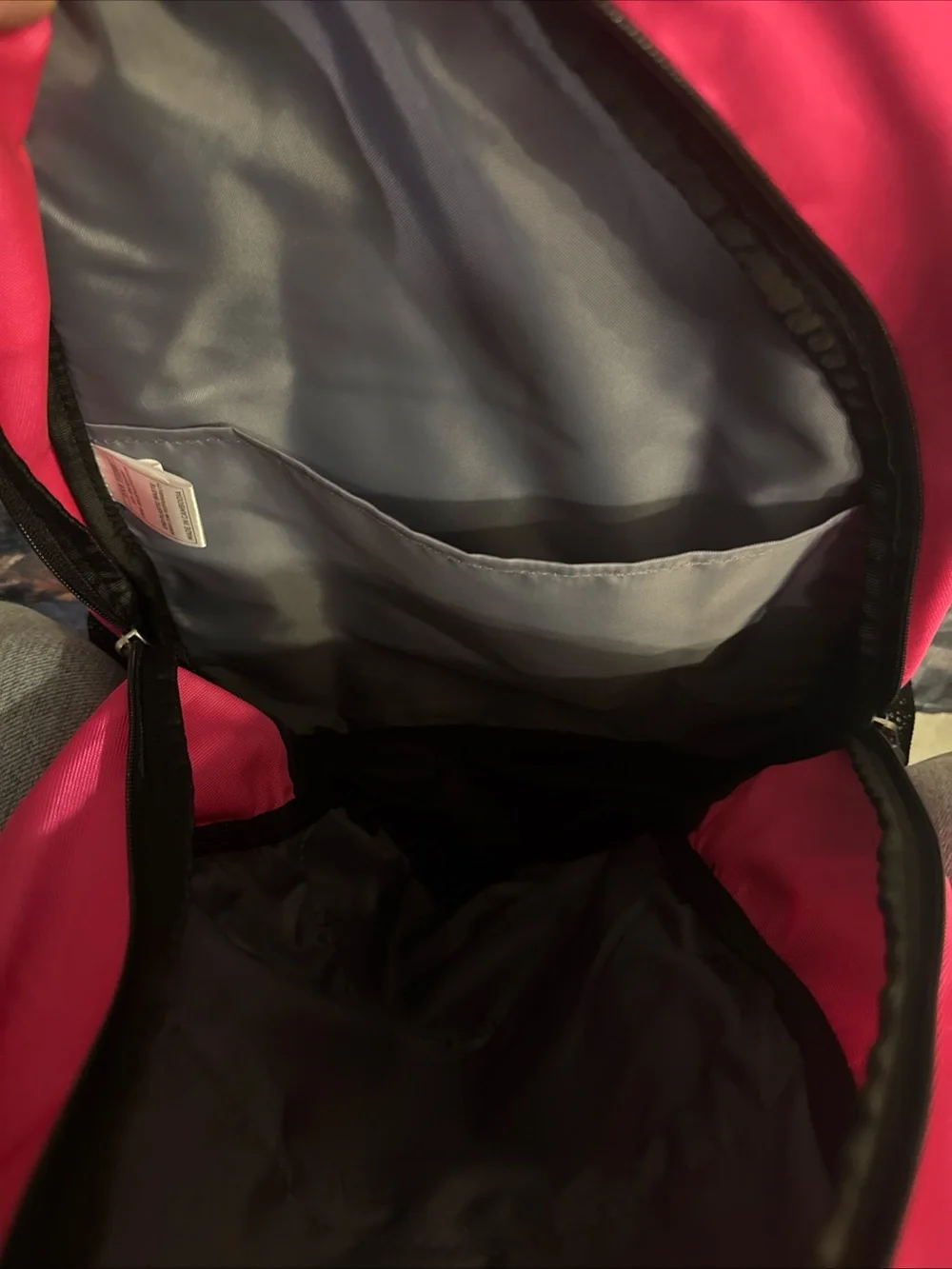 adidas Pink and Black Backpack with Logo